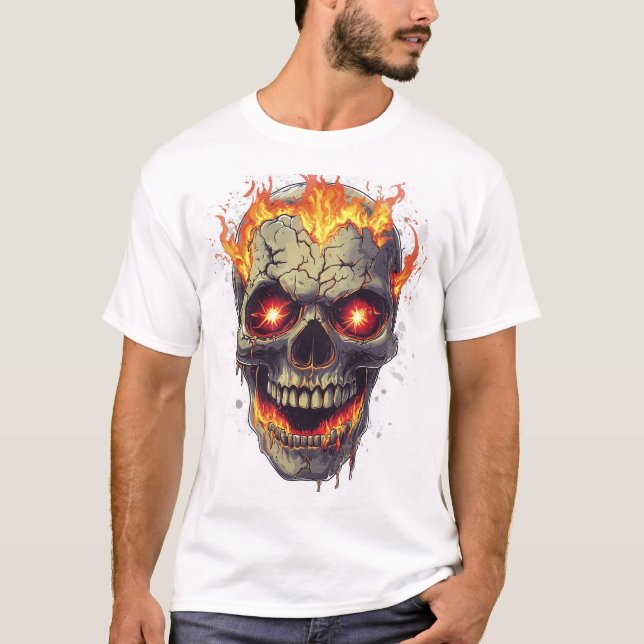 Camiseta Burning Skull Inferno (Anverso)