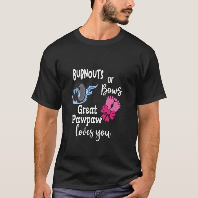 Camiseta Burnouts o arcos grandes Pawpaw te ama grande Gran (Anverso)