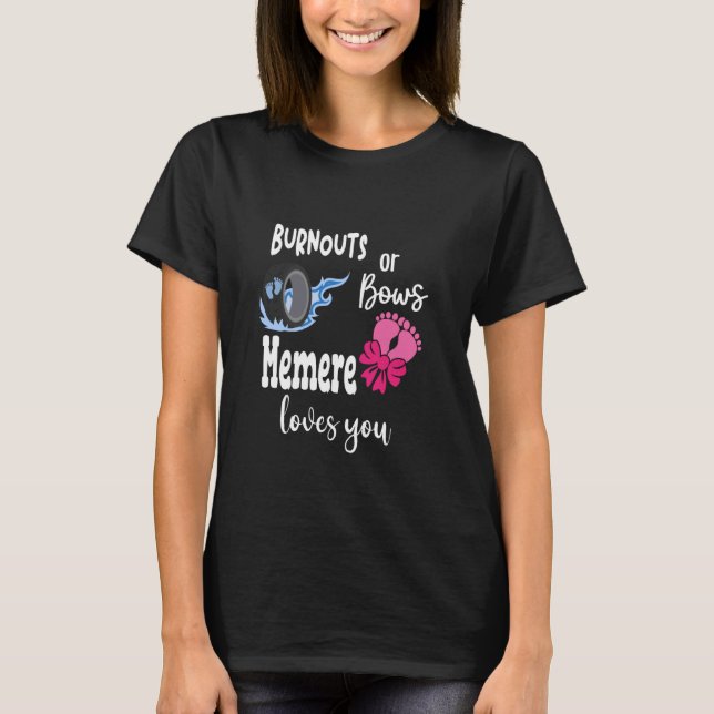 Camiseta Burnouts o Bows Memere te ama francés (Anverso)