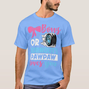 Camiseta Burnouts o Bows Pawpaw te ama Gender Reval pa