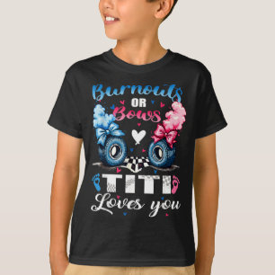 Camiseta Burnouts o lazos titi te ama revelación de género
