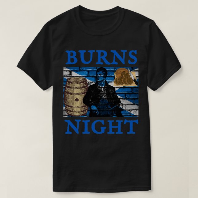 Camiseta Burns Night 4 (Diseño del anverso)