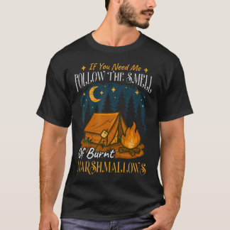 Camiseta Burnt Marshmallows Camper Camping Lover Adventure 