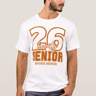 Camiseta Burnt Orange Class of 2026 Graduation