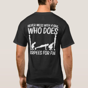 Camiseta Burpee genial para niñas Fitness para niños Entren