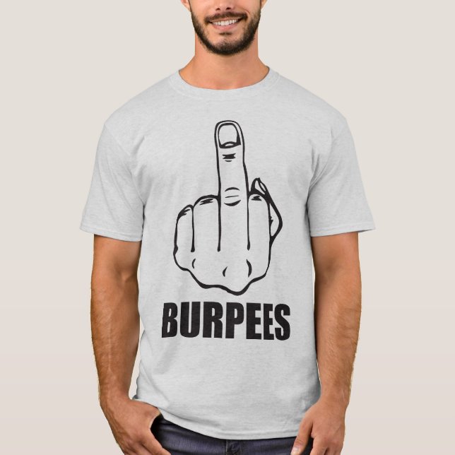 Camiseta BURPEES - Divertidos ejercicios de Novedad (Anverso)