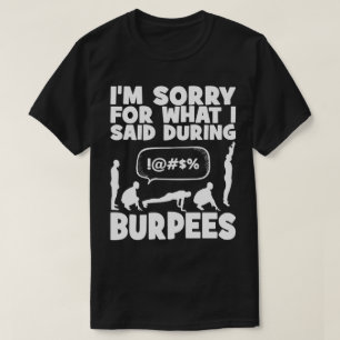 Camiseta BURPEES - Divertidos ejercicios de Novedad