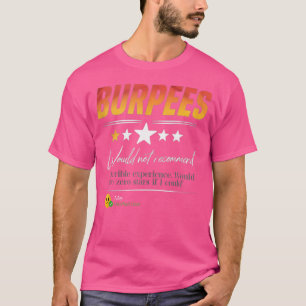Camiseta Burpees No Recomendaría El Gimnasio Funny De Const