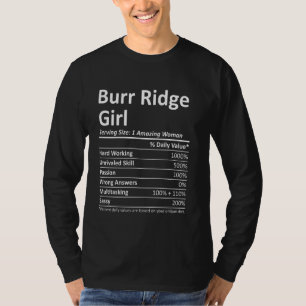 Camiseta Burr Ridge Chica Il Illinois Funny City Home Roots
