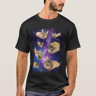 Camiseta Burrito Cat and Taco Cat Space Galaxy Meme Tacocat
