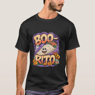 Camiseta Burrito de Boo Rito Halloween Calabaza de fantasma