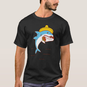 Camiseta Burrito de comer tiburón mexicano