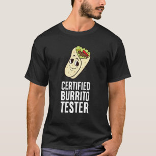 Camiseta Burrito de comida mexicana Tortillas certificado B