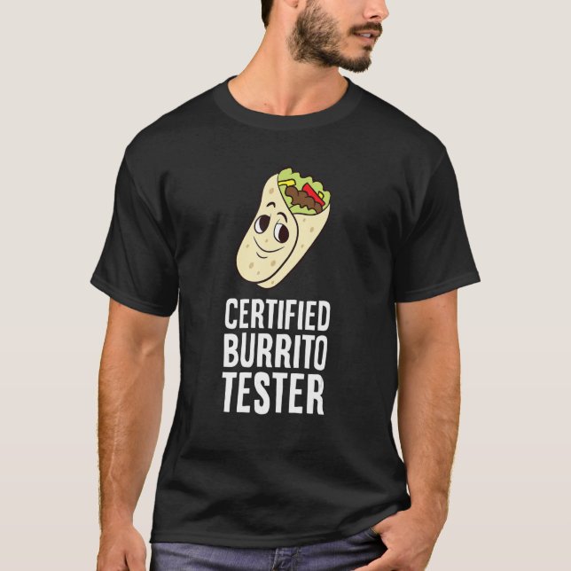 Camiseta Burrito de comida mexicana Tortillas certificado B (Anverso)