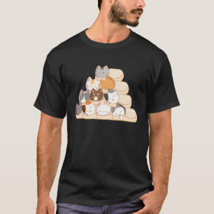 Camiseta Burrito de gato con comida mexicana pirámide Egipt