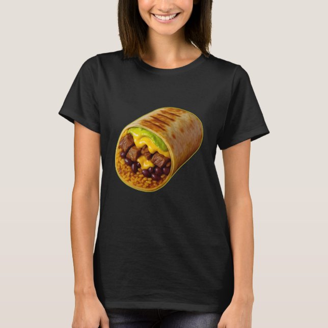 Camiseta burrito divertido para los pies (Anverso)