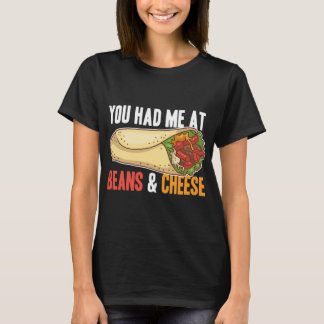 Camiseta Burrito frijoles queso Guay Taco mexicano