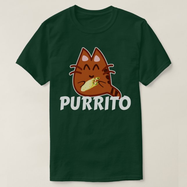 Camiseta Burrito Gato Purrito (Diseño del anverso)