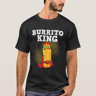 Camiseta Burrito King Tortilla Cocina mexicana Alimentos