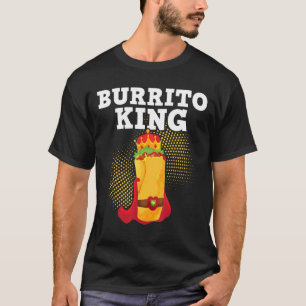 Camiseta Burrito King Tortilla Cocina mexicana Alimentos