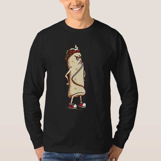 Camiseta Burrito mexicano enojado (Anverso)