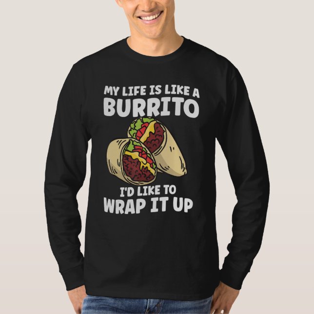 Camiseta Burrito mexicano para burrito (Anverso)
