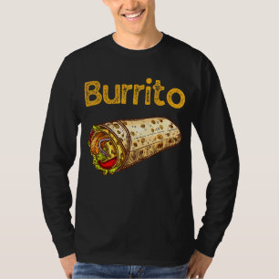 Camiseta Burrito Taco Taquito Familia Mexicana de Alimentos