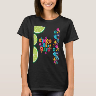 Camiseta Burritos del Cinco De Mayo Tacos y Aguacate de Mé