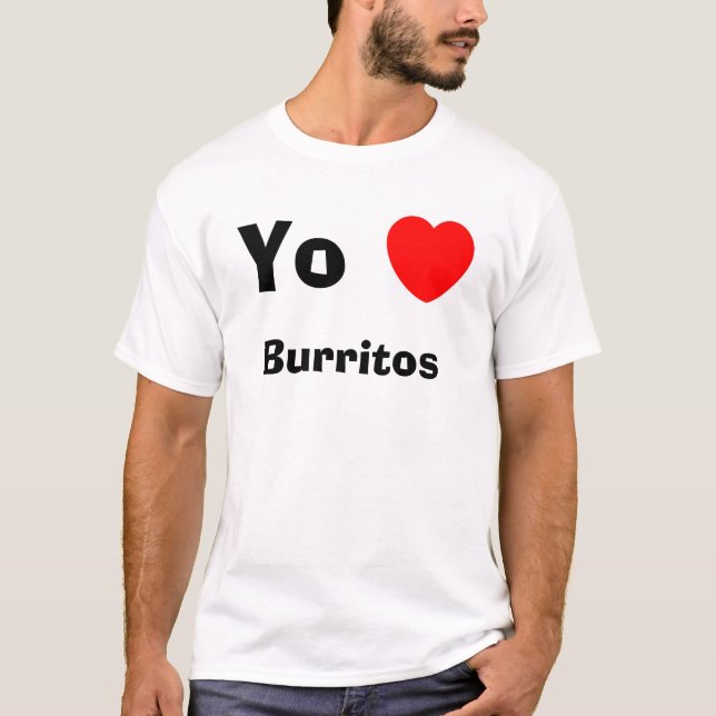 Camiseta Burritos del corazón de Yo (Anverso)
