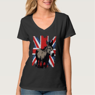 Camiseta Burro británico al burro de Gran Bretaña