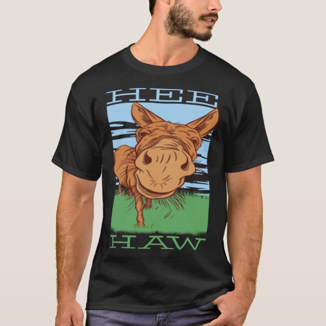 Camiseta Burro Burro Mini Caballo Hee Haws (Anverso)