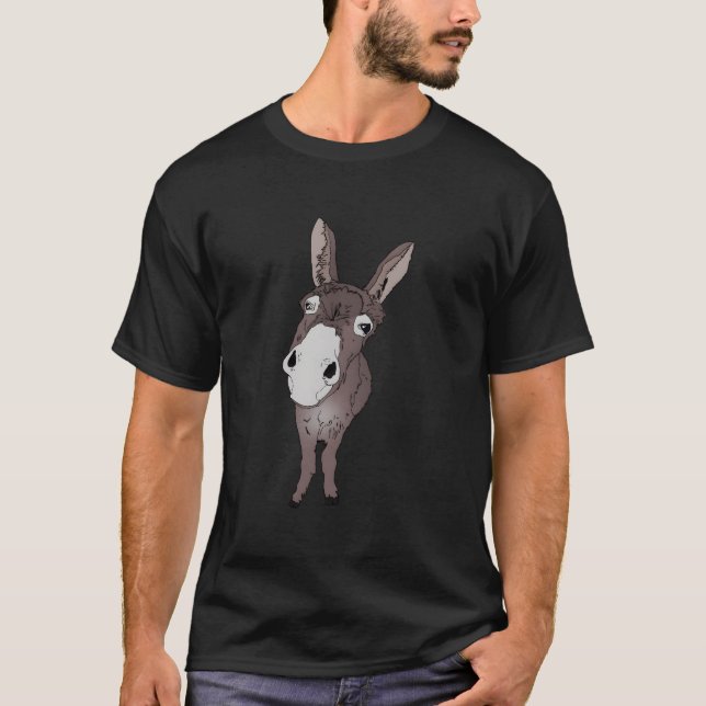 Camiseta Burro Buscando Para Burros Caballos (Anverso)