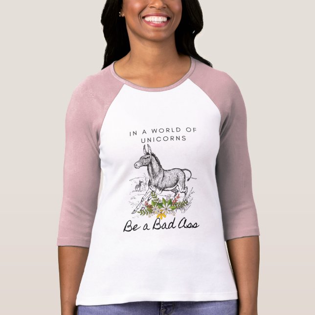 Camiseta burro, camisa de manga larga (Anverso)