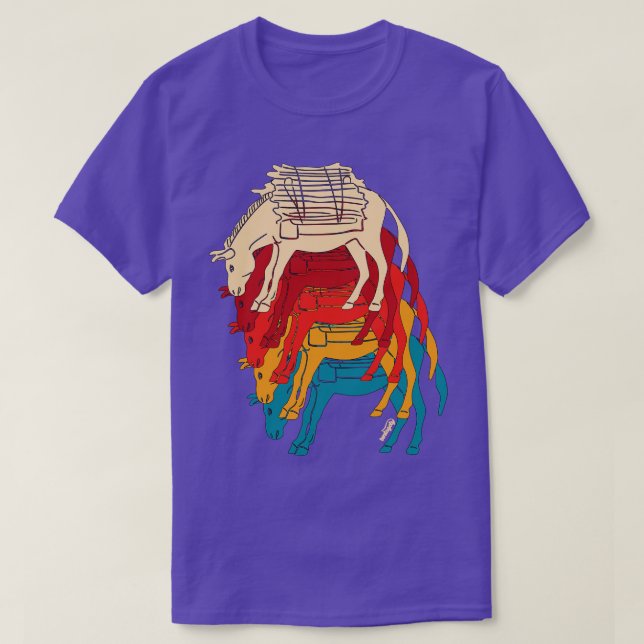 Camiseta Burro con bosques (Diseño del anverso)