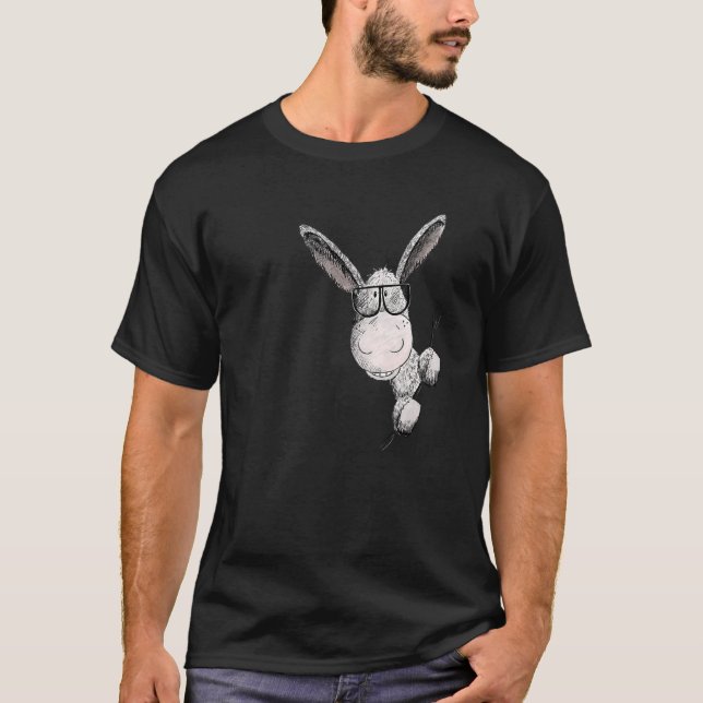 Camiseta Burro Con Gafas De Sol Donkey Friends Y Fans F (Anverso)