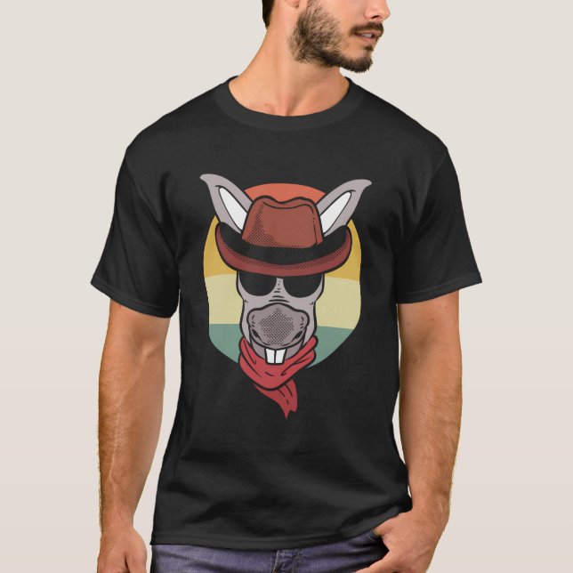 Camiseta Burro con Gorra de Vaquero (Anverso)