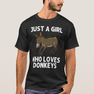 Camiseta Burro Cool Para Niñas Niños Mula Burro Safari Ani