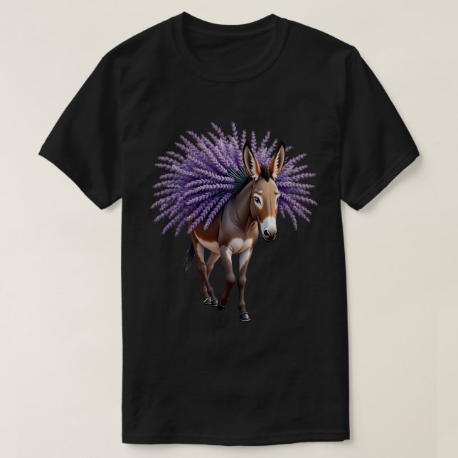Camiseta Burro de lavanda (Diseño del anverso)