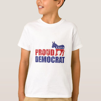 Camiseta Burro Demócrata Orgulloso Afligido Marrón Claro
