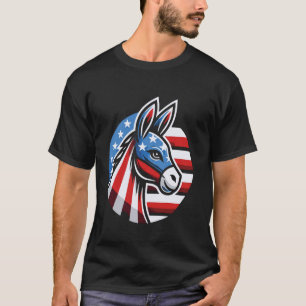 Camiseta Burro Democrático Patriótico