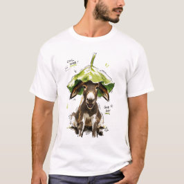 Camiseta Burro Divertido con Sombrero de Hoja Día Genial So