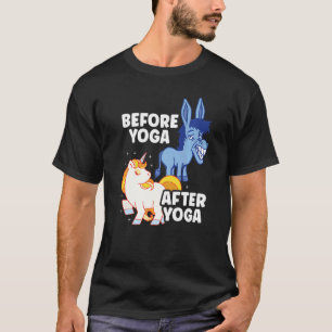 Camiseta Burro Divertido Zen Yoga Premium