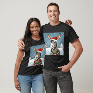 Camiseta Burro feliz navidad