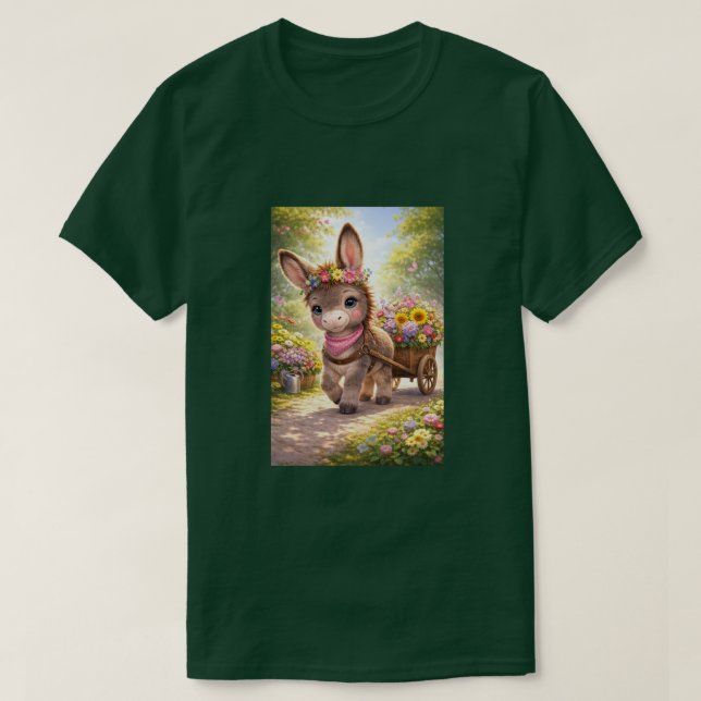 Camiseta Burro florecido (Diseño del anverso)