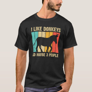 Camiseta Burro gracioso para hombres mujeres Mule equino de