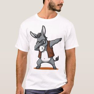 Camiseta Burro haciendo Dab Divertido Mono Baile Dab