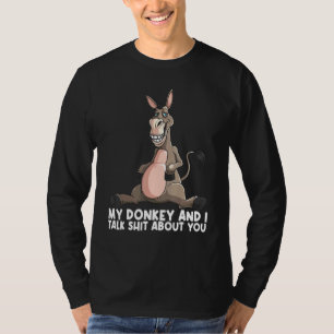 Camiseta Burro Para Hombres Mujeres Niños Chicas Burro Anim