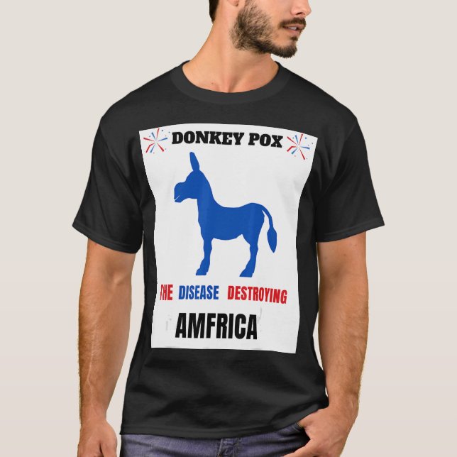 Camiseta burro pox amfrica quole burro vestido de vaquilla (Anverso)