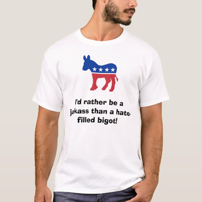 Camiseta Burro, sería bastante un jackass que un odio-fil… (Anverso)
