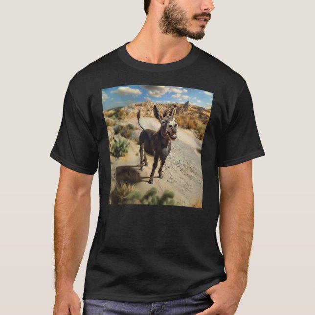 Camiseta Burro sonriente, Oatman Arizona, Ruta 66 (Anverso)